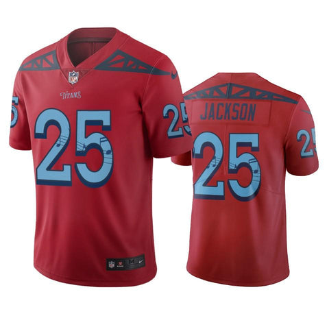 #25 Tennessee Titans Adoree' Jackson Red Vapor Limited City Edition Jersey - Red