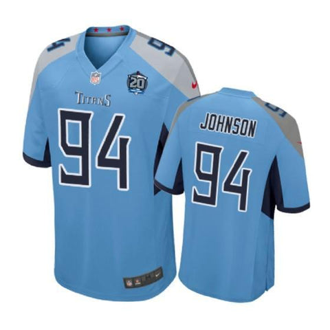 Tennessee Titans #94 Austin Johnson Light Blue Nike Game Jersey