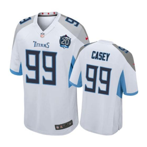 Tennessee Titans #99 Jurrell Casey White Nike 20th Anniversary Game Jersey