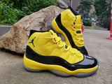 NIKE AIR JORDAN 11 Yellow Sneaker Men's