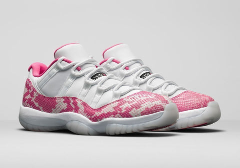 The Air Jordan Low  Pink Snake Skin 11s 2019