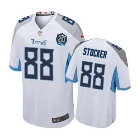 Tennessee Titans #88 Luke Stocker White Nike 20th Anniversary Game Jersey