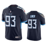 #93 Tennessee Titans Dee Liner Navy Vapor Untouchable Limited Jersey