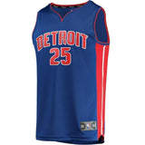 25-Reggie Bullock Detroit Pistons  Jersey - Icon Edition – Blue