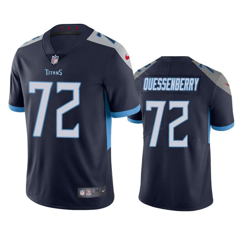 #72 Tennessee Titans David Quessenberry Navy Vapor Untouchable Limited Jersey