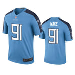 Tennessee Titans #91 Cameron Wake Light Blue Color Rush Legend Jersey