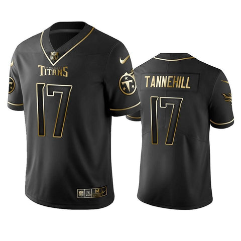 Tennessee Titans Ryan Tannehill Black Golden Edition 2019 Vapor Untouchable Limited Jersey