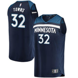 32-Karl-Anthony Towns Minnesota Timberwolves  Jersey Navy - Icon Edition