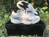 Nike Air Jordan 11 Gray Snake Pattern Men's Sneaker
