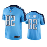 Tennessee Titans #82 Men's Light Blue Delanie Walker Color Rush Limited Jersey