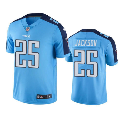 Tennessee Titans #25 Men's Light Blue Adoree' Jackson Color Rush Limited Jersey