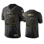 Tennessee Titans Derrick Henry Black Golden Edition 2019 Vapor Untouchable Limited Jersey