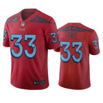 #33 Tennessee Titans Dion Lewis Red Vapor Limited City Edition Jersey - Red