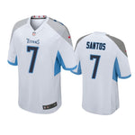 #7 Tennessee Titans Cairo Santos White Game Jersey