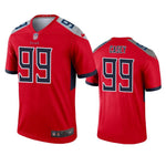 #99 Tennessee Titans Jurrell Casey Red Inverted Legend Jersey