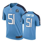 Tennessee Titans #51 Will Compton Nike color rush Light Blue Jersey