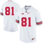 #81 Ohio State Buckeyes Nike Football Jersey - White