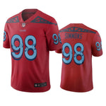 #98 Tennessee Titans Jeffery Simmons Red Vapor Limited City Edition Jersey - Red