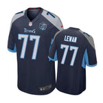 Tennessee Titans #77 Taylor Lewan navy Nike Game Jersey