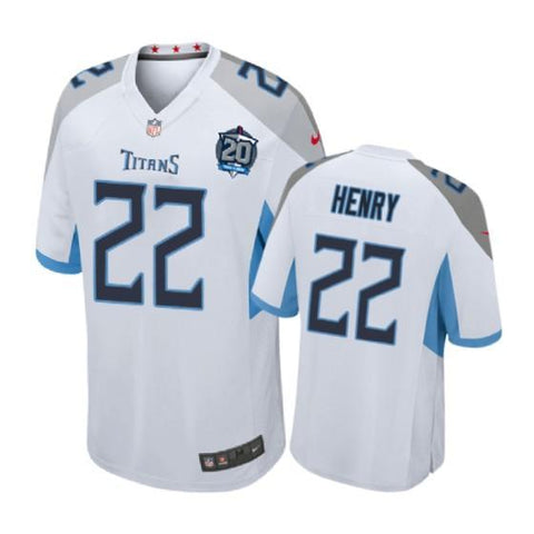 Tennessee Titans #22 Derrick Henry White Nike 20th Anniversary Game Jersey