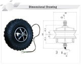 Electric Wheelbarrow wheel Kit Fat OffRoad Trolley Wheelchair