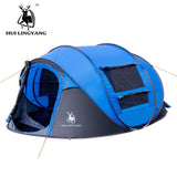 HUILINGYANG camping tent Large space3-4persons automatic