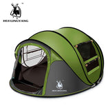 HUILINGYANG camping tent Large space3-4persons automatic