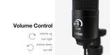 Metal USB Condenser Recording Microphone for MAC Windows Laptop