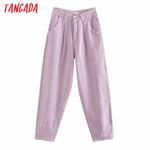 women violet Chic mom jeans pants 2020 new arrival