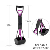 Pet Pooper Scooper Cat Waste Long Handle Cleaner