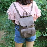 Famous Brand Backpack Women Backpacks Solid Vintage