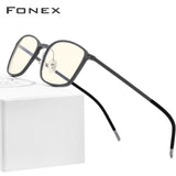 FONEX TR90 Anti Blue Light Glasses Men