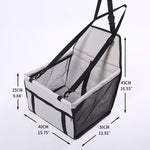 Travel Dog Car Seat Cover Folding Hammock Pet Carriers Bag