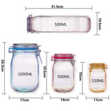 Reusable Mason Jar Bottles Bags Nuts Candy Cookies