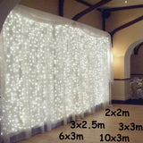 3x1/3x3/6x3m LED Icicle String Lights Christmas Fairy Lights garland Outdoor