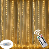 3M LED USB Power Fernbedienung Vorhang Fee Lichter