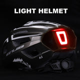 NEW Bicycle Helmet LED Light Rechargeable Intergrally-molded