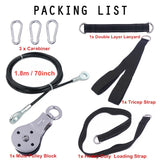 Fitness DIY Pulley Cable Machine Attachment System
