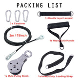 Fitness DIY Pulley Cable Machine Attachment System