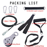 Fitness DIY Pulley Cable Machine Attachment System