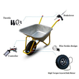 Electric Wheelbarrow wheel Kit Fat OffRoad Trolley Wheelchair