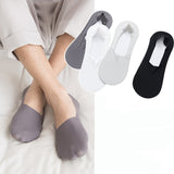 Men Socks Slippers 4 Pairs 2019 Summer Solid Ice Silk Short
