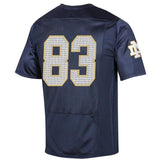 #83 Notre Dame Fighting Irish Under Armour College Football 150th Anniversary Replica Jersey - Navy