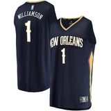 Zion Williamson New Orleans Pelicans Fanatics Branded 2019 NBA Draft First Round Pick Fast Break Jersey Navy - Icon Edition