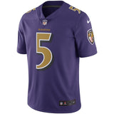 Joe Flacco Baltimore Ravens Nike Vapor Untouchable Color Rush Limited Player Jersey - Purple