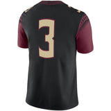 #3 Florida State Seminoles Nike Alternate Game Jersey - Black