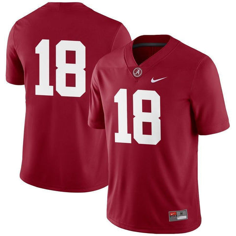 #18 Alabama Crimson Tide Football Game Jersey – Crimson