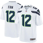 12s Seattle Seahawks Nike Limited Jersey - White