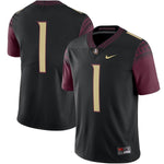 #1 Florida State Seminoles Nike Limited Football Jersey - Black