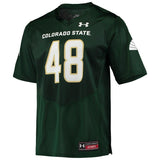 #48 Colorado State Rams Under Armour Replica Football Jersey - Green